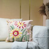 Pink Sunflower Cushion Cover