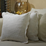 White Weave Cushion Cover