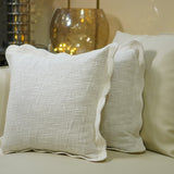 White Weave Cushion Cover