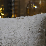 White Flower Cushion Cover